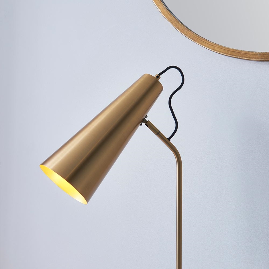 Endon 107527 - Stolná lampa KARNA 1xE27/10W/230V mosadz