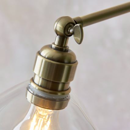 Endon 107609 - Stojacia lampa 1xE27/10W/230V mosadz