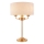 Endon 110721 - Stolná lampa HIGHCLERE 3xE14/18W/230V béžová/mosadz pr. 32 cm