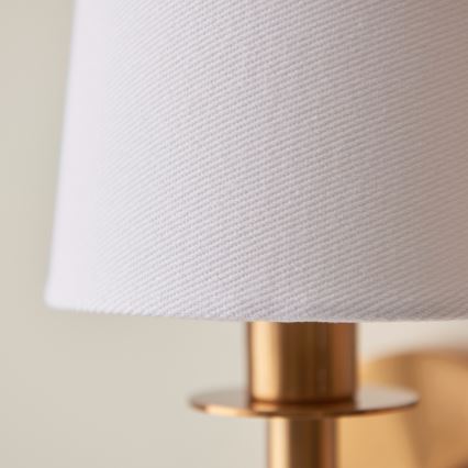 Endon 110738 - Nástenné svietidlo 1xE14/6W/230V biela/zlatá