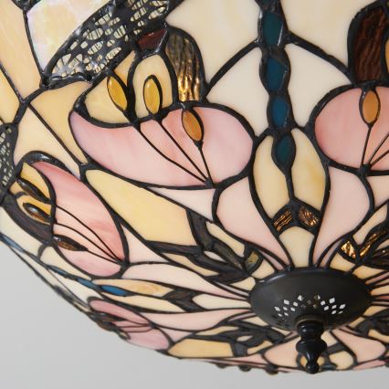 Endon 111892 - Prisadený luster Tiffany ASHTON 3xE27/10W/230V priemer 45 cm