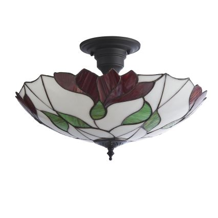 Endon 111896 - Prisadený luster Tiffany BOTANICA 3×E27/10W/230V, priemer 45 cm