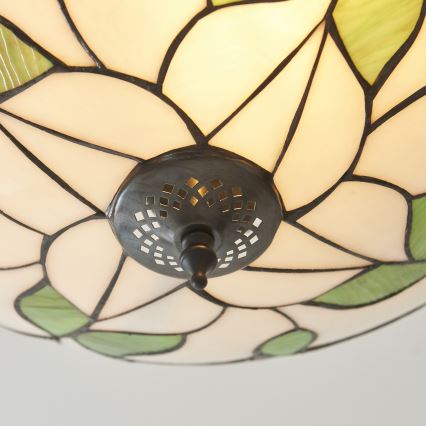 Endon 111896 - Prisadený luster Tiffany BOTANICA 3×E27/10W/230V, priemer 45 cm