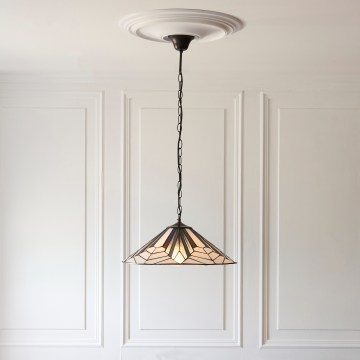 Endon 111922 - Luster na reťazi Tiffany ASTORIA 3xE27/10W/230V priemer 48 cm