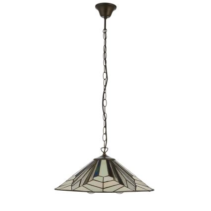 Endon 111922 - Luster na reťazi Tiffany ASTORIA 3xE27/10W/230V priemer 48 cm