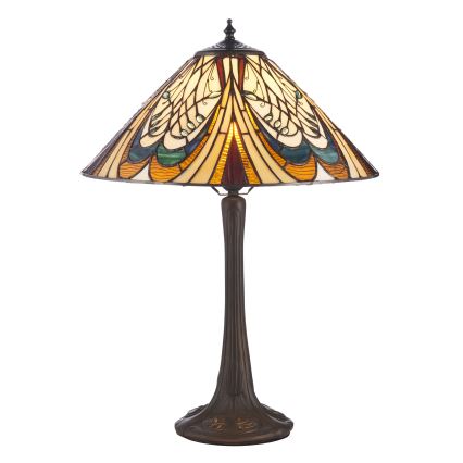 Endon 112185 - Stolná lampa Tiffany HECTOR 1xE27/10W/230V priemer 40 cm