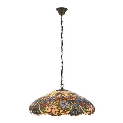 Endon 112193 - Luster na reťazi Tiffany SULLIVAN 3xE27/60W/230V, priemer 57 cm