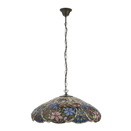 Endon 112193 - Luster na reťazi Tiffany SULLIVAN 3xE27/60W/230V, priemer 57 cm