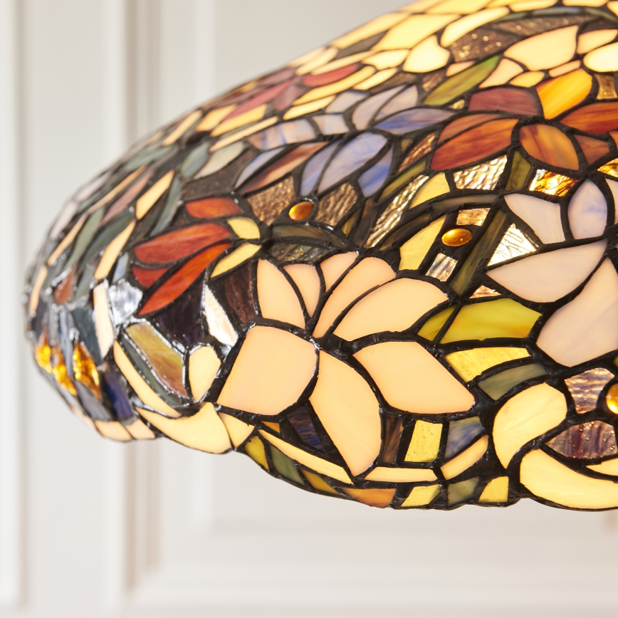 Endon 112193 - Luster na reťazi Tiffany SULLIVAN 3xE27/60W/230V, priemer 57 cm
