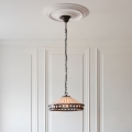 Endon 112196 - Závesný luster na reťazi Tiffany FARGO 1xE27/60W/230V priemer 41,5 cm