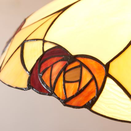 Endon 112197 - Luster na reťazi Tiffany INGRAM 1xE27/60W/230V pr. 45 cm