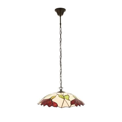 Endon 112246 - Luster na reťazi Tiffany BOTANICA 1xE27/60W/230V priemer 45 cm