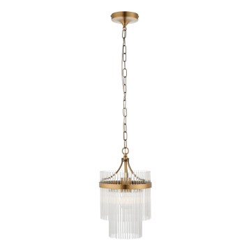 Endon 112572 - Luster na reťazi MARIETTA 1xE27/10W/230V mosadz/číre