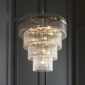 Endon 112576 - Luster na reťazi MARIETTA 16xE14/6W/230V mosadz/číra
