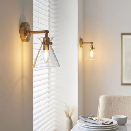 Endon 112861 - Nástenné bodové svietidlo HARLOW 1xE14/7W/230V zlaté