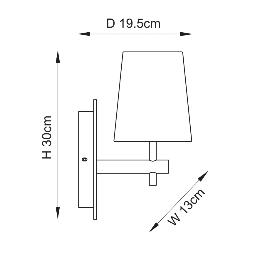 Endon 114200 - Nástenné svietidlo 1xE14/7W/230V béžová/zlatá