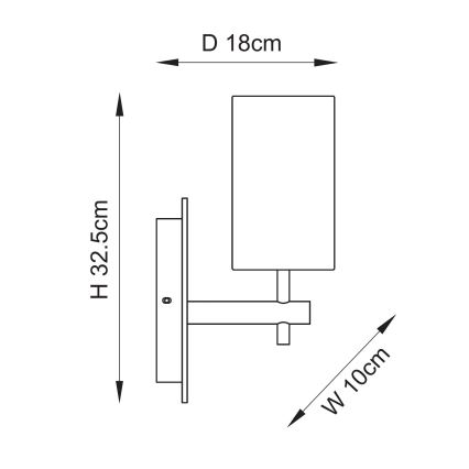 Endon 114201 - Nástenné svietidlo 1xE14/7W/230V béžové/zlaté
