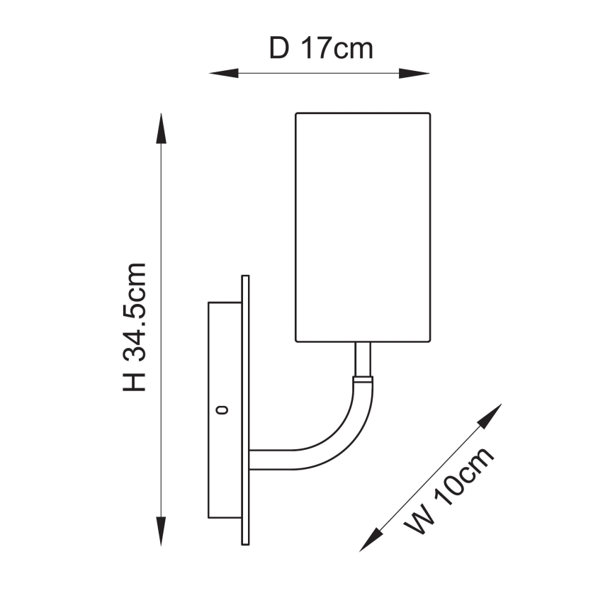 Endon 114203 - Nástenné svietidlo 1xE14/7W/230V béžová/zlatá