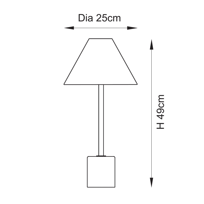 Endon 114211 - Stolná lampa 1xE14/7W/230V béžová/mosadz