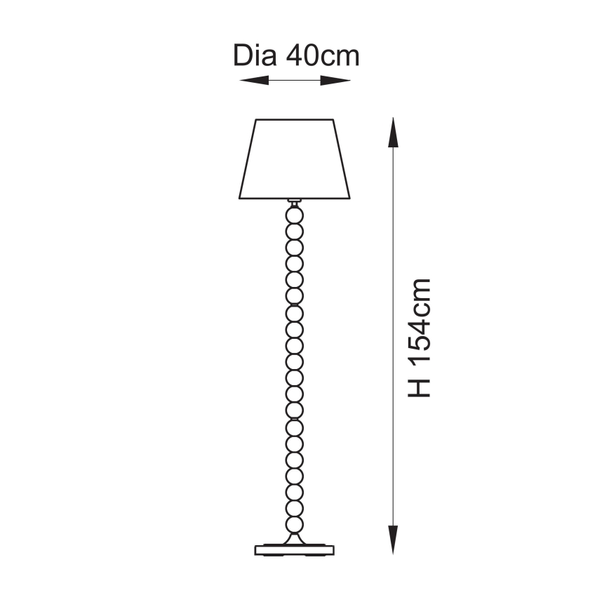 Endon 114632 - Stojacia lampa HIGGLEDY 1xE27/10W/230V béžová