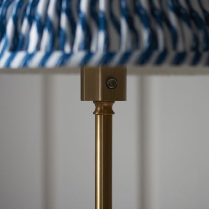 Endon 114778 - LED Stmievateľná nabíjacia stojacia lampa BURLEY LED/1,5W/5V 3600 mAh mosadz/modrá