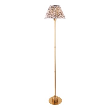 Endon 114785 - LED Stmievateľná nabíjacia stojacia lampa BURLEY LED/1,5W/5V 3600 mAh mosadz/šedá