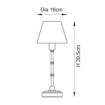 Endon 114796 - LED Stmievateľná nabíjacia stolná lampa BURLEY LED/1,5W/5V 3600 mAh mosadz/modrá