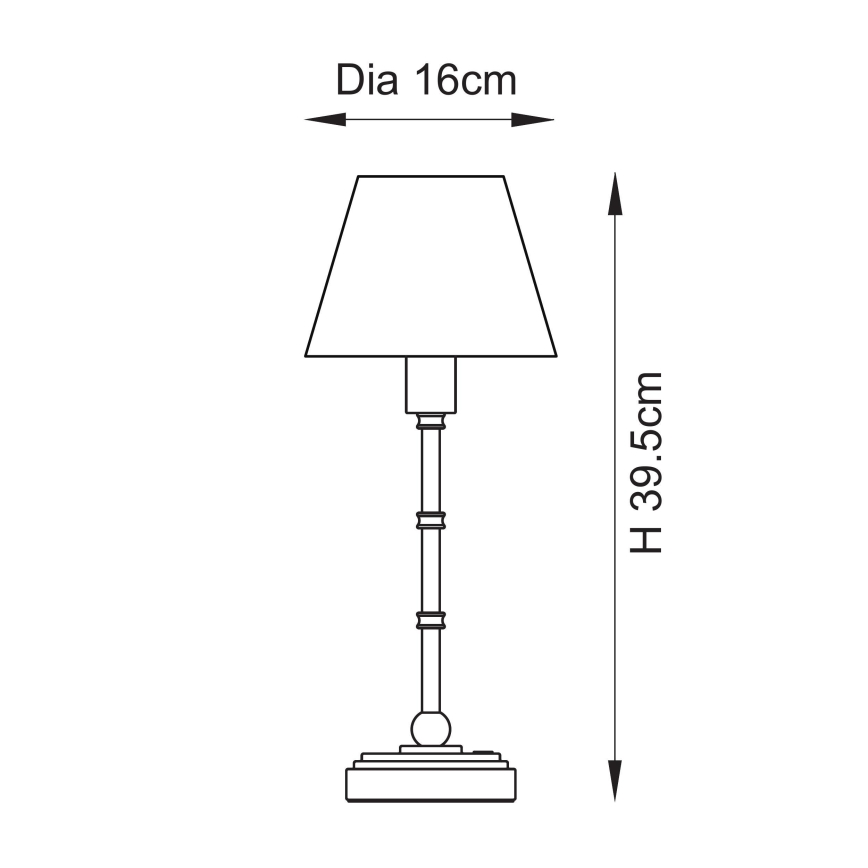 Endon 114796 - LED Stmievateľná nabíjacia stolná lampa BURLEY LED/1,5W/5V 3600 mAh mosadz/modrá