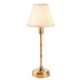 Endon 114811 - LED Stmievateľná nabíjateľná stolná lampa BURLEY LED/1,5W/5V 3600 mAh mosadz/biela