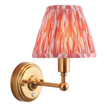 Endon 114817 - LED Stmievateľná nabíjacia nástenná lampa BURLEY LED/1,5W/5V 3600 mAh mosadz/ružová