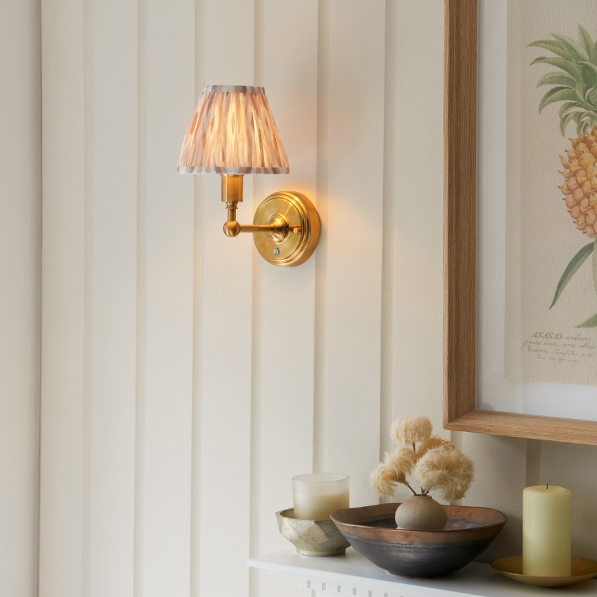 Endon 114831 - LED Stmievateľná nabíjacia nástenná lampa BURLEY LED/1,5W/5V 3600 mAh mosadz/béžová