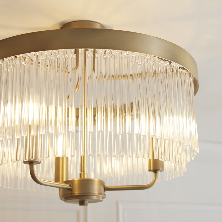 Endon 119109 - Prisadený luster CLERMONT 3xE14/6W/230V mosadz