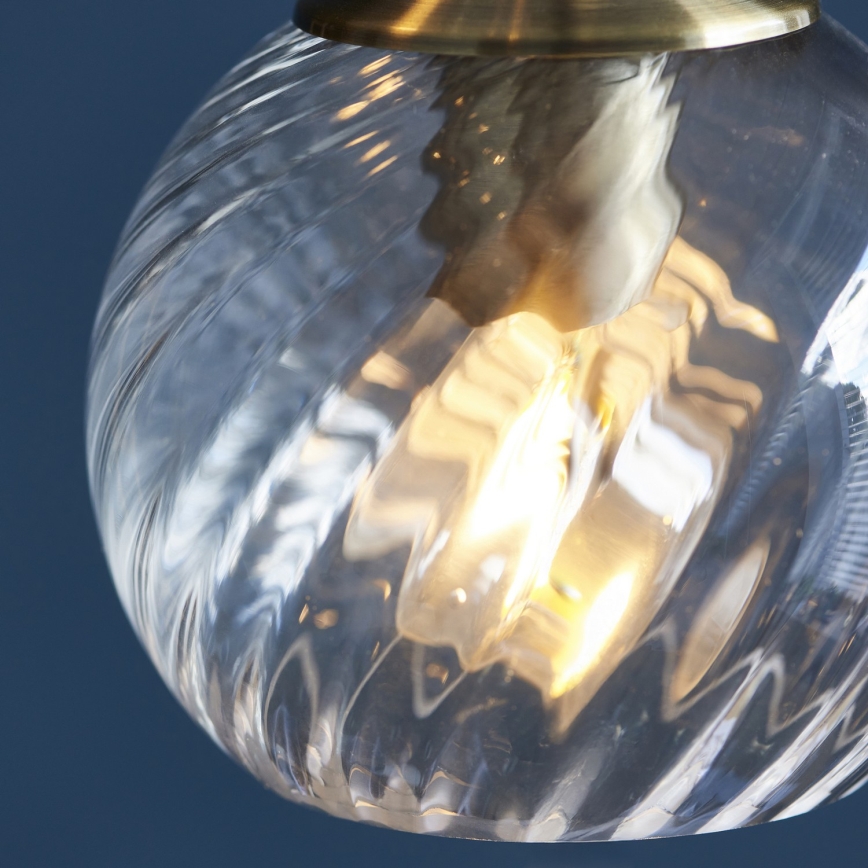 Endon 119435 - Závesný luster na lanku ALLEGRA 5xE14/7W/230V mosadz