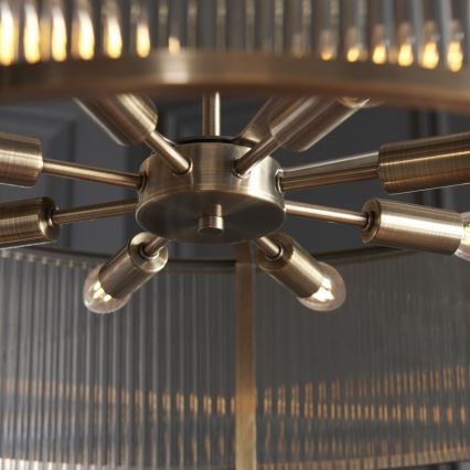 Endon 119455 - Luster na reťazi RIDGETON 8xE14/7W/230V matný chróm