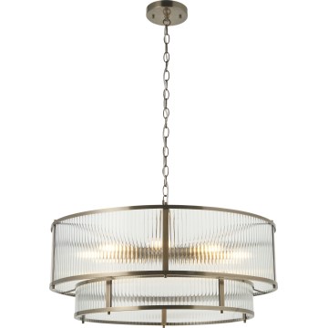 Endon 119456 - Luster na reťazi RIDGETON 8xE14/7W/230V matný chróm