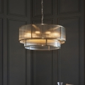 Endon 119456 - Luster na reťazi RIDGETON 8xE14/7W/230V mosadz