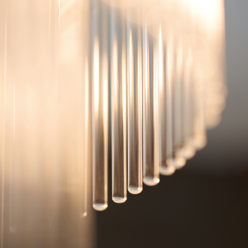 Endon 119492 - Prisadený luster MARIETTA 1xE27/10W/230V mosadz/priehľadné