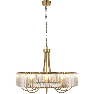 Endon 119611 - Luster na reťazi VISCONTI 8xE14/6W/230V mosadz