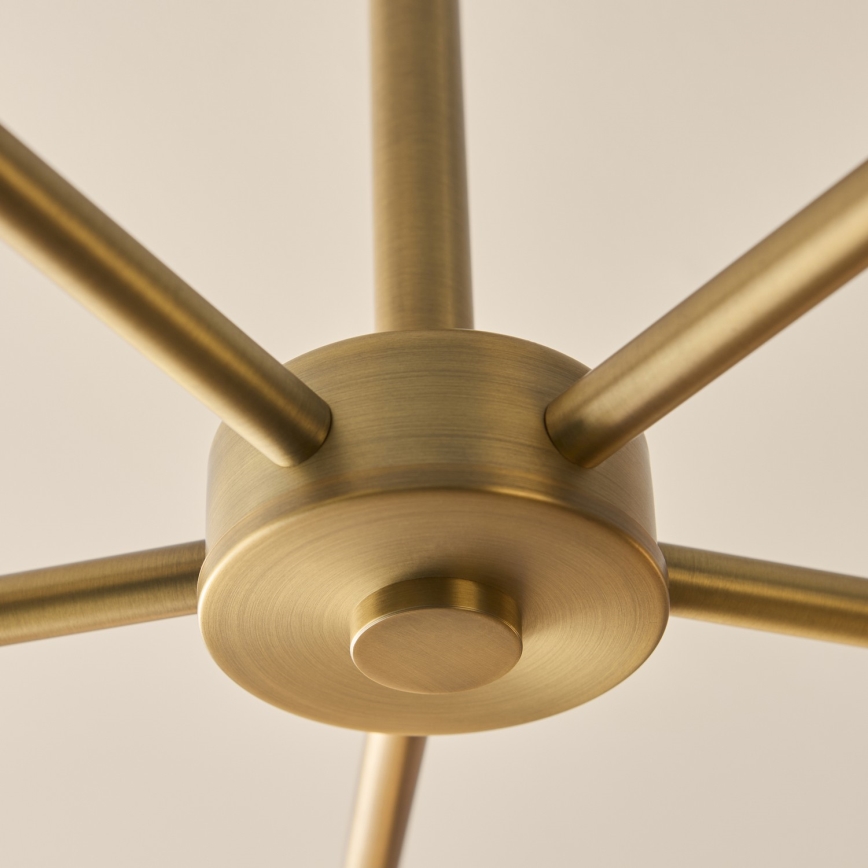 Endon 120037 - Luster na tyči CERCHIO 5xG9/5W/230V mosadz