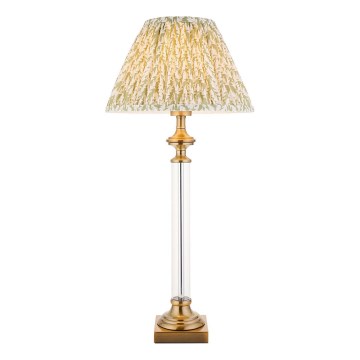 Endon 122515 - Stolná lampa AVEBURY 1xE27/10W/230V mosadz/zelená