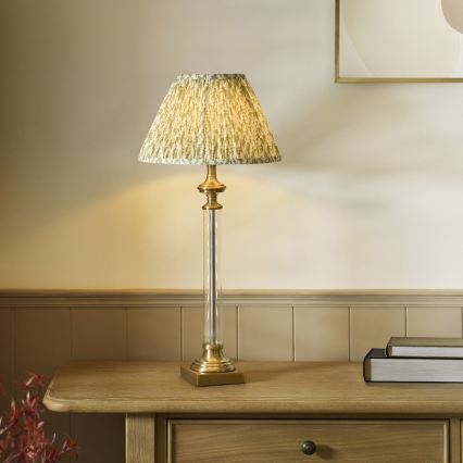 Endon 122515 - Stolná lampa AVEBURY 1xE27/10W/230V mosadz/zelená