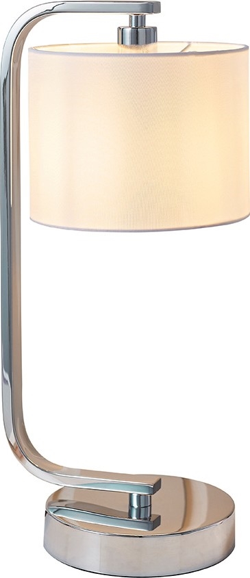 Endon 57917 - Stmievateľná stolná lampa CANNING 1xE14/40W/230V lesklý chróm/biela