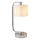 Endon 57917 - Stmievateľná stolná lampa CANNING 1xE14/40W/230V lesklý chróm/biela