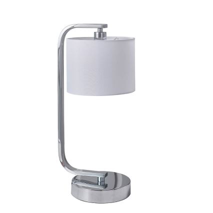 Endon 57917 - Stmievateľná stolná lampa CANNING 1xE14/40W/230V lesklý chróm/biela
