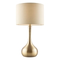 Endon 61191 - Stmievateľná stolná lampa PICCADILLY 1xE14/40W/230V mosadz/béžová