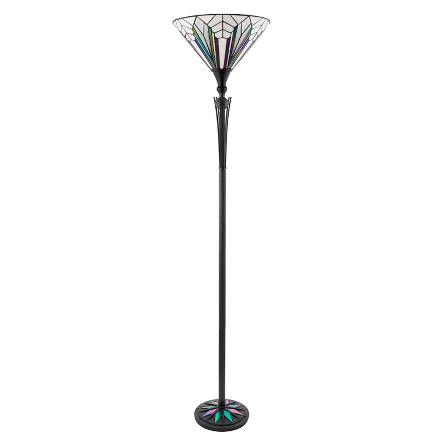 Endon 63933 - Stojacia lampa Tiffany ASTORIA 1xE27/60W/230V, priemer 40 cm