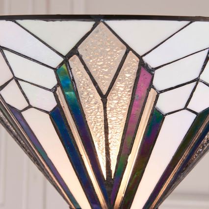 Endon 63933 - Stojacia lampa Tiffany ASTORIA 1xE27/60W/230V, priemer 40 cm