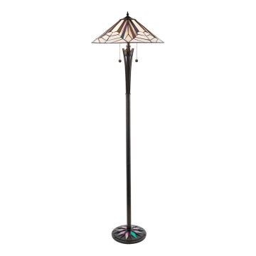 Endon 63934 - Stojaca lampa Tiffany ASTORIA 2xE27/60W/230V pr. 48 cm