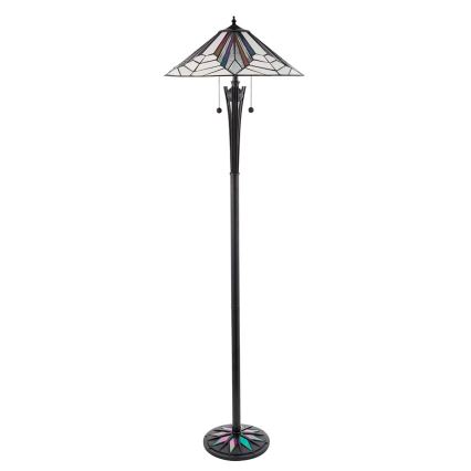 Endon 63934 - Stojaca lampa Tiffany ASTORIA 2xE27/60W/230V pr. 48 cm