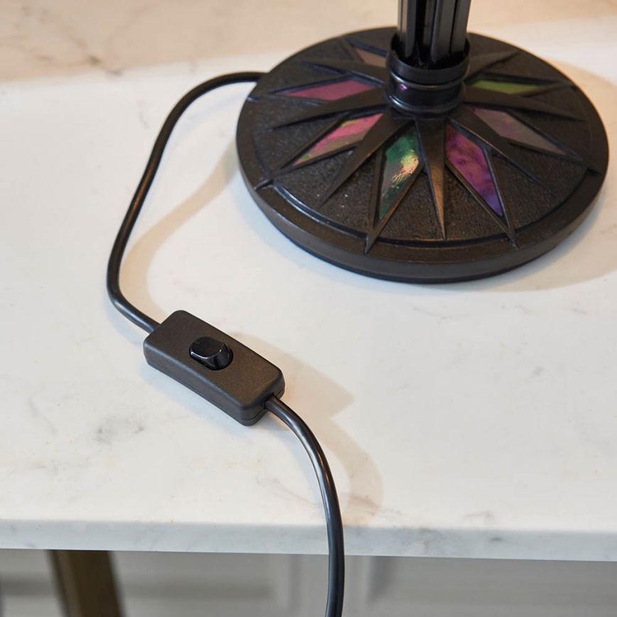 Endon 63939 - Stolná lampa ASTORIA 2xE27/60W/230V priemer 40 cm